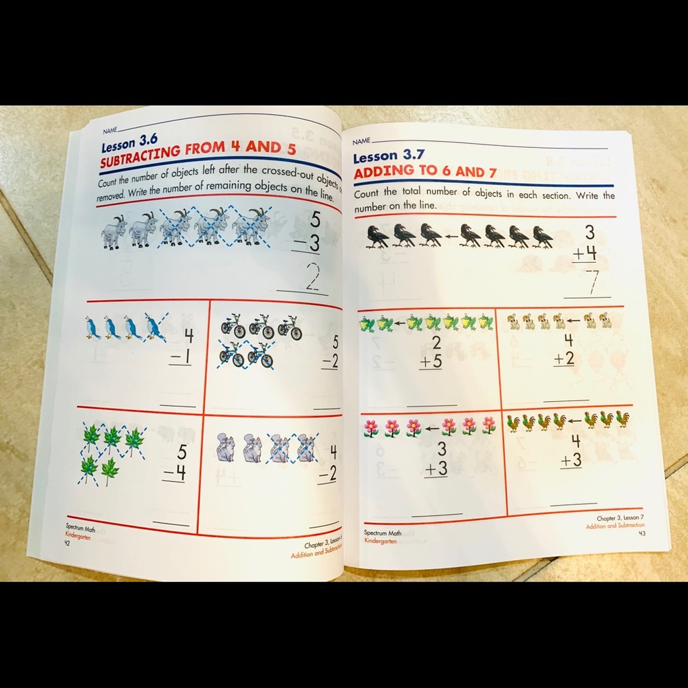 ✏️Spectrum Kindergarten Math & Reading Workbooks. - Picture 6 of 11